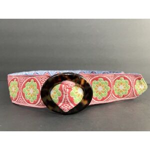 Hadley- Pollet Reversible Embroidered Belt OS Tortoise Buckle Cottagecore Boho